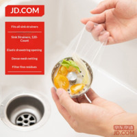 JD Sink Strainer: Disposable Kitchen Drain Net with Elastic Closure [120 pcs]