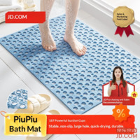 JD piupiu Non-Slip Mat Bathroom Shower Anti-Slip Pad Blue 60*90cm