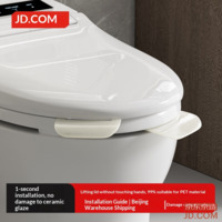 JD Air Series Toilet Lid Lifter, No-Dirty Hands Seat Lifter Gadget, Double Lid, 2-Pack