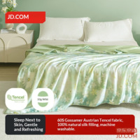 JD Silk Comforter Lenzing Tencel Summer Quilt Silk Filled 100% Silk 2x2.3m