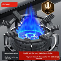 JD Gas Stove Rack Non-Slip Kitchen Stand, Universal Fit for Four or Five Hooks, Thickened Bracket