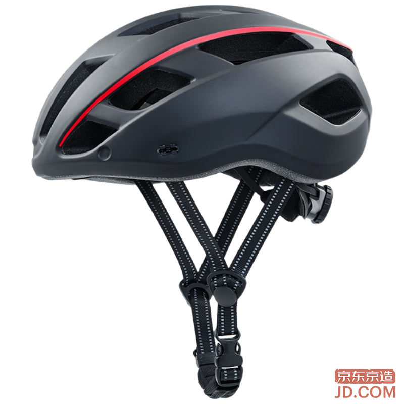 JD Bicycle Helmet Road Helmet Magnetic Goggles ZX21 Black Red