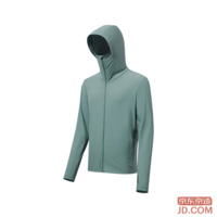 JD [UPF300+] Men's Ice Silk Cooling Summer Outdoor Sun Protection Jacket, Jasmine Green 3XL