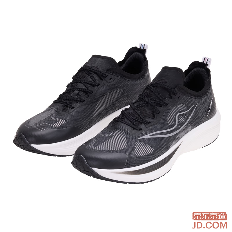 JD [Chasing Wind II] Men's Running Shoes Breathable Mesh Casual Light Summer New Black 42