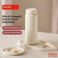 JD Pocket Vacuum Flask Small Portable Insulated Stainless Steel Bottle for Men, Women & Kids 330ml