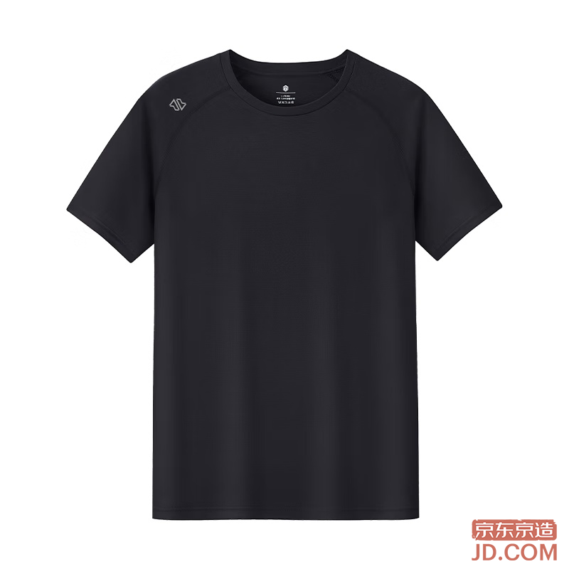JD [100 Ultra-Light Quick Dry] Sports T-Shirt Summer Outdoor Running Gym Short Sleeve Men Black 2.0 2XL