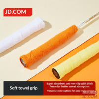 JD Towel Texture Badminton Racket Grip Wrap 3-Pack
