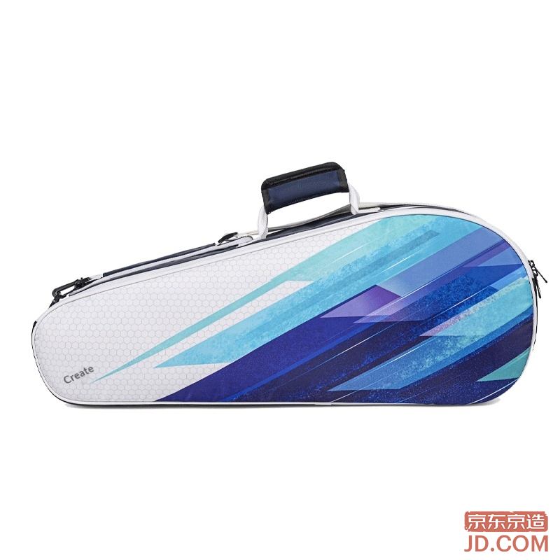 JD Large Capacity Multifunctional Badminton/Tennis Racket Bag Handbag Unisex - Single Shoulder Blue/White