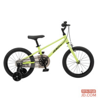 JD Lingyue kids' mountain bike 3-6-8 years student boys and girls 16 inch lime green
