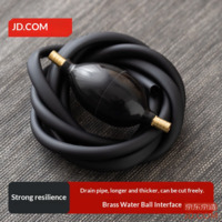 JD Tea Set Accessories: Tea Tray Drain Pipe, Universal Water Outlet Soft Pipe, Connector Elbow