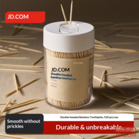 JD Toothpick Fruit Stick Snack Stick Disposable Portable Bamboo Stick [Finely Polished] 520 pcs/1 Bottle