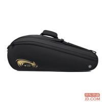 JD Extra Large Capacity Badminton/Tennis Bag Multi-Function Unisex Tote Racket Bag-Shoulder Black