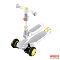 JD 3C Certified Kids Scooter, Ages 1.5-3 to 14, Foldable Seat, Ride & Slide for Boys and Girls
